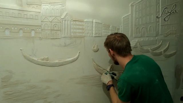 Барельеф в прихожей, Венеция (bas-relief, Sculpture)