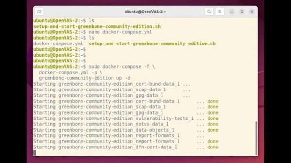 Installing OpenVAS Using Docker Images