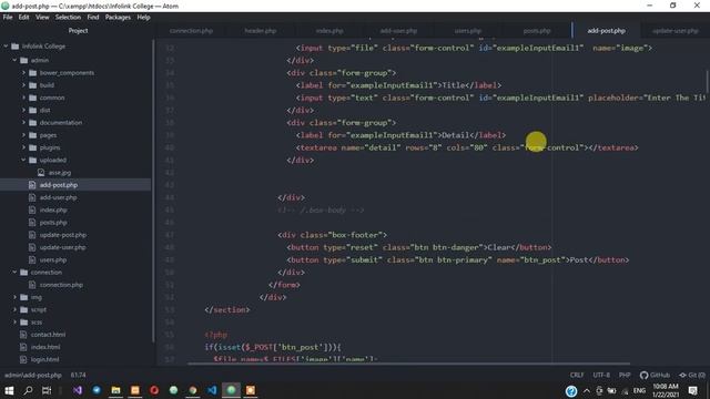 PHP Dynamic Website [php project in amharic- News CRUD operation] смотреть онлайн