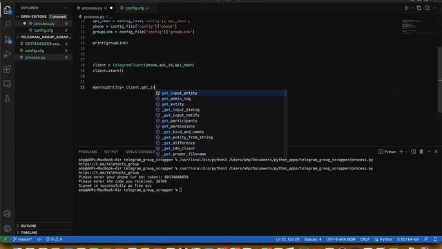 How to export members from telegram group using python смотреть онлайн