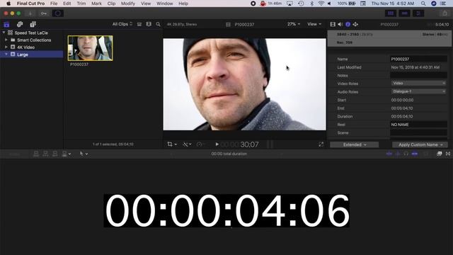 FCPX External Drive Speed Comparison - Samsung T5 vs LaCie Rugged vs MBP SSD смотреть онлайн