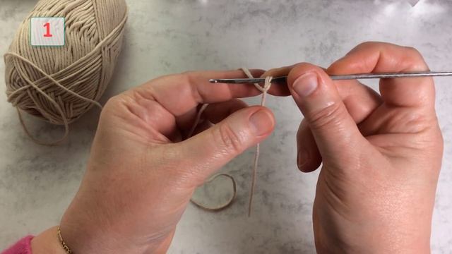 Вязание крючком #1 / Для начинающих с нуля. смотреть онлайн