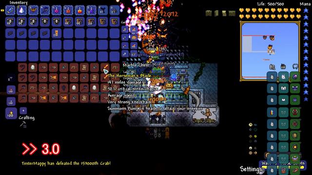 Terraria - Pumpkin Moon 150 Platinum Coins in a night смотреть онлайн
