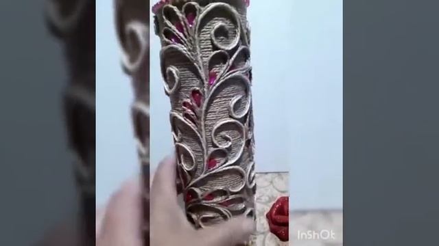 Ваза из джута и коробочки из под чипсов смотреть онлайн