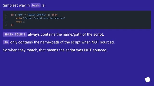 Bash: detect execute vs source in a script? смотреть онлайн