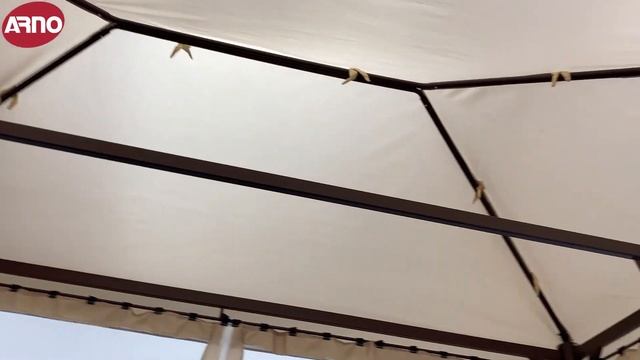 Качели садовые "БЕСЕДКА ПРЕМИУМ 76" (ARNO-WERK) смотреть онлайн