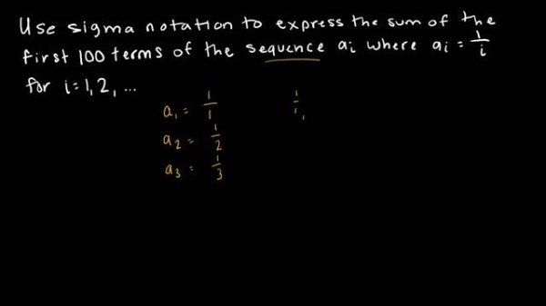 Discrete Math - 2.4.3 Summations and Sigma Notation