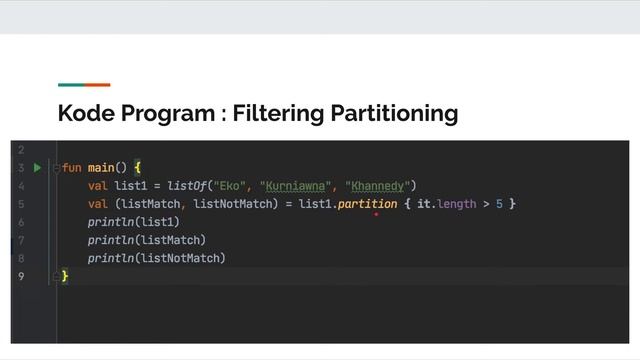 Belajar Kotlin Collection - 17 Partitioning смотреть онлайн