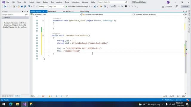 Convert HTML to PDF in C# with SQL Data| Generate PDF from SQL | Create PDF from database in C# смотреть онлайн