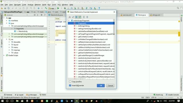 TabLayout using Fragments and viewpager смотреть онлайн