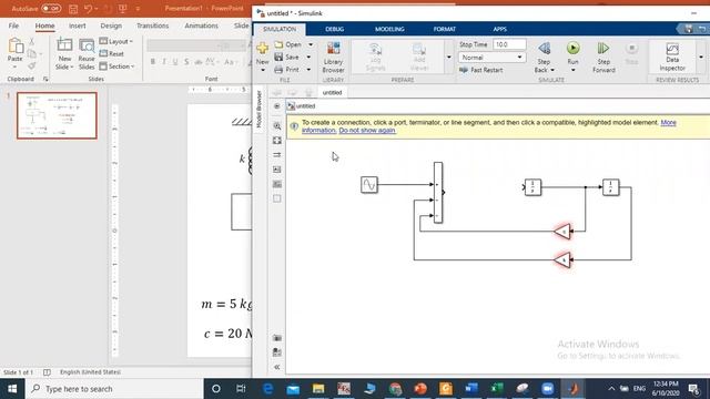How to model systems vibration using simulink MATLAB смотреть онлайн