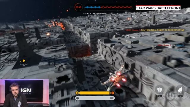 Star Wars Battlefront Death Star DLC - Trench Run Gameplay - IGN Plays Live смотреть онлайн