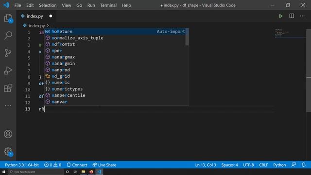Get the shape / dimension of a pandas DataFrame смотреть онлайн