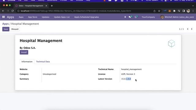 ODOO 15 create module odoo development смотреть онлайн