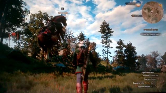 Баг в Witcher 3 - летающая Плотва. смотреть онлайн