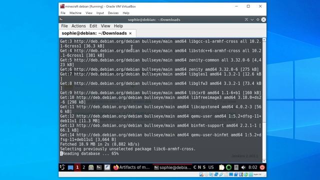 run Minecraft Pi Edition on Windows! ~ MCPI: Reborn/Debian VM method смотреть онлайн