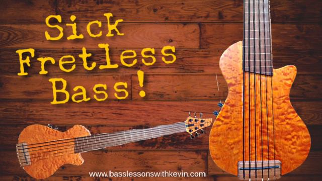 Sick Fretless Bass! Veillette Paris Bass Guitar смотреть онлайн