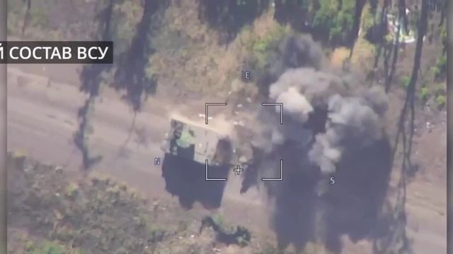 Прилёт FPV-дрона по эвакуационной группе всу в Курской области. смотреть онлайн