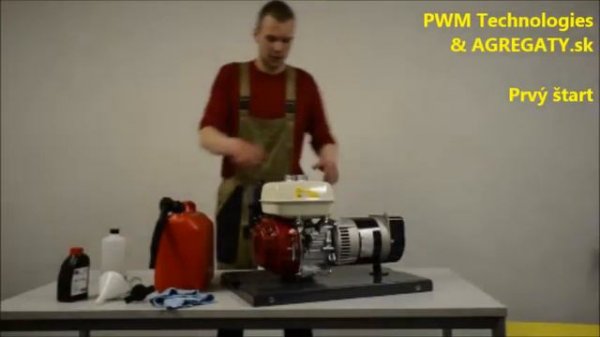 AGREGATY.sk Prvý štart elektrocentrály