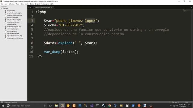 Curso de PHP básico | Manejo de strings con EXPLODE en PHP. Cap 14 смотреть онлайн