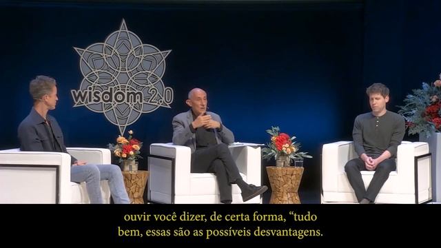 Sam Altman, CEO da OpenAI (Chat-GPT) e Jack Kornfield falando sobre Mindfulness e IA смотреть онлайн