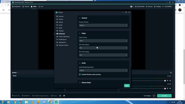 How To Stream At Streamlabs OBS NVENC 1080P 60FPS