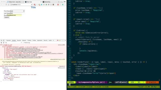 Redux Form Submit To Server Using Fetch смотреть онлайн