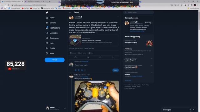 Nopixel Ramee React to Summit Tweet and Neutren Controller Take(Ramee Funny Tweet) смотреть онлайн