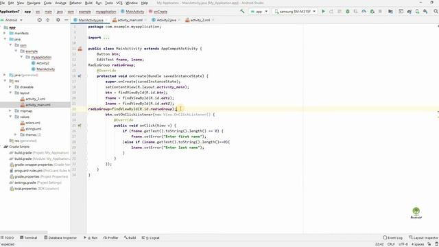 How to set error in android studio | Set error in radio button | Set error in edittext #20 смотреть онлайн
