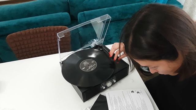 Обзор покупки на Озоне проигрывателя виниловых дисков Ritmix LP-200B Black wood / Патефон смотреть онлайн