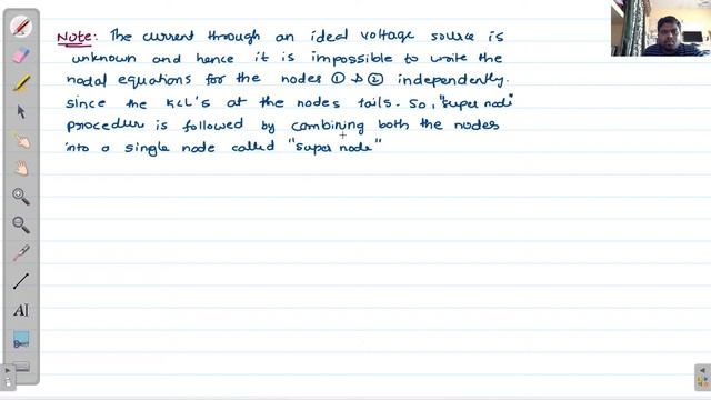 Lecture-11//Network Theory//Super Node Analysis смотреть онлайн