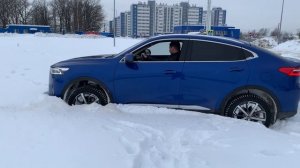 Haval F7x в снегу - отлично | Хавал ф7х отзыв владельца | дорога по снегу.