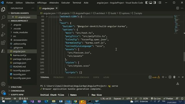 Que contient le fichier Angular.json ? (Français) смотреть онлайн
