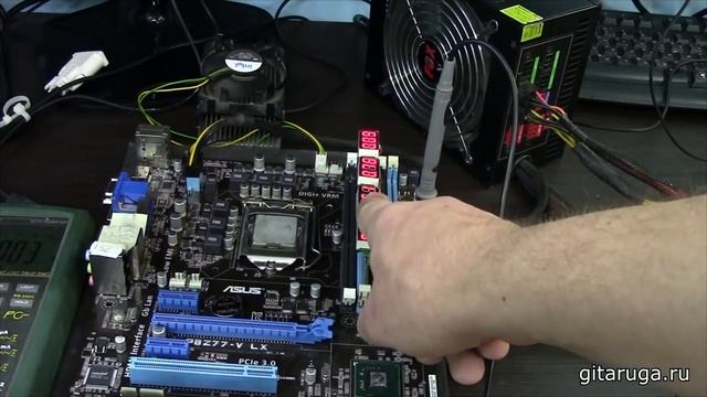 DDR3 POWER TESTER. Обзор и использование в ремонте ASUS P8Z77-V LX смотреть онлайн