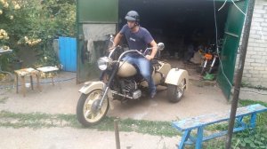 Урал мг 350,трайк из урала,трицикл из урала с днепровским двигателем"лунный бегемот"