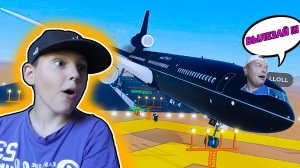 АВАРИЙНЫЙ Взлет на Самолете в Роблоксе