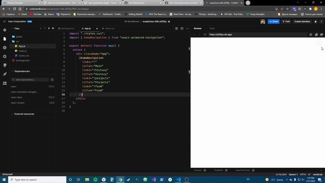 Добавляем красивое меню навигации в 10 строк (react-animated-navigation) смотреть онлайн