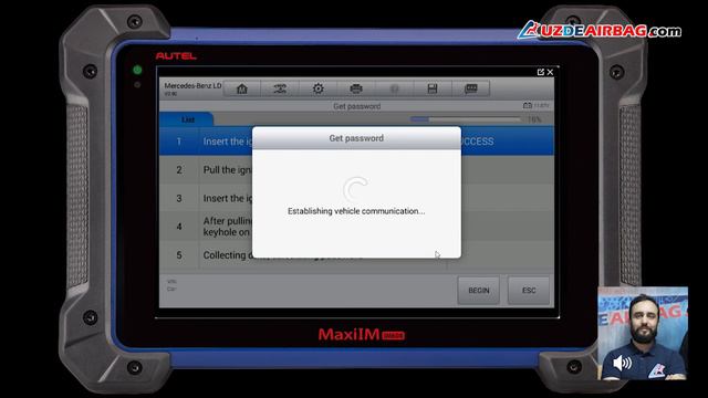 Autel MaxiIM IM608/IM508 - Programar Chave Mercedes смотреть онлайн