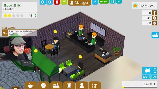 Bigger & Better!! | Let's Play Coffee Tycoon Episode #2 смотреть онлайн