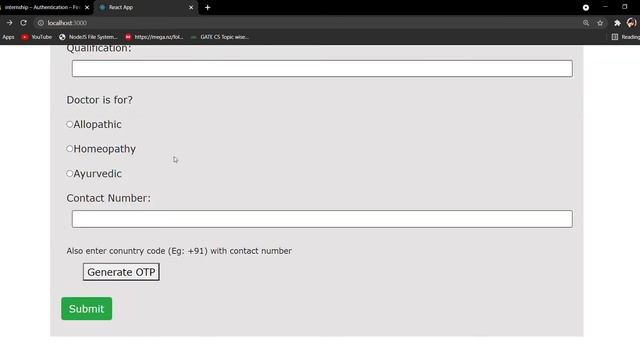 OTP Validation in React | Login with Phone number in React смотреть онлайн
