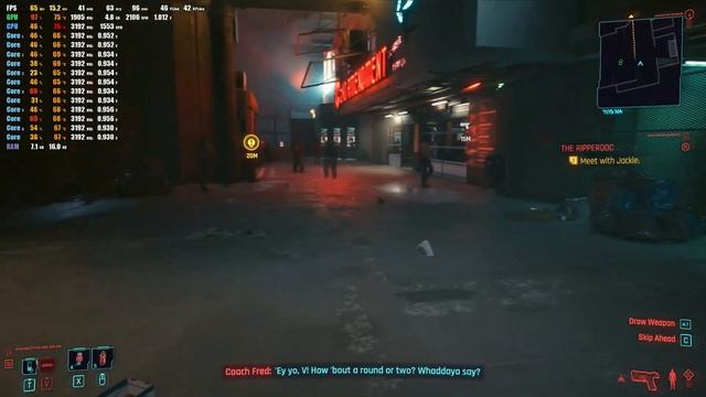 Cyberpunk 2077 - Xeon E5-2620v3 + GTX1660Super/RTX2060 - FullHD test - High/Ultra settings - RTX смотреть онлайн