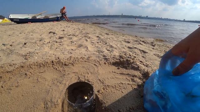 Левобережный пляж в Чебоксарах. Бассейн для водолазов. смотреть онлайн