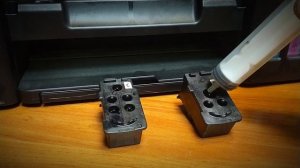 Canon G2411 как достать картриджи-головки, куда идут чернила, где находится парковка