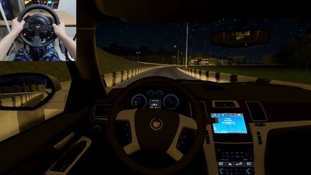 City Car Driving - 2012 Cadillac Escalade ESV Platinum | Night Drive [Steering Wheel Gameplay] смотреть онлайн