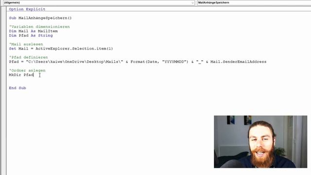 Mail mit Anhängen in Ordner speichern | Outlook VBA смотреть онлайн