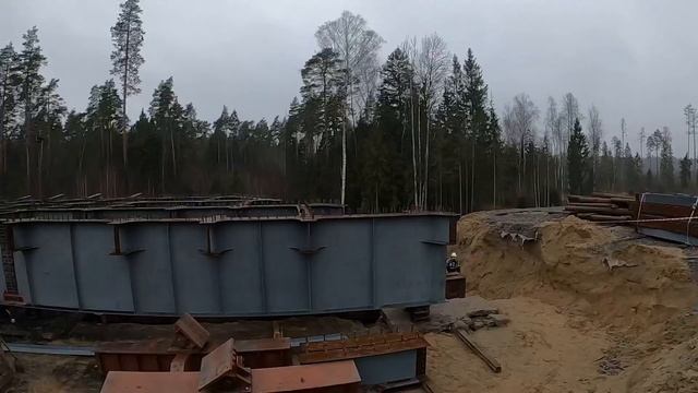 Строительство мостов. Объект ЦКАД-3. смотреть онлайн