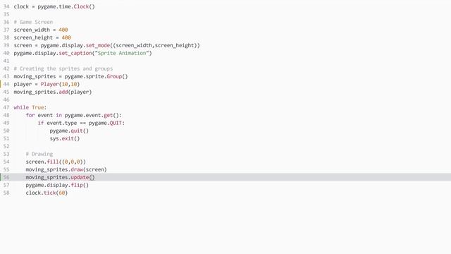 Python / Pygame Tutorial: Animations with sprites смотреть онлайн