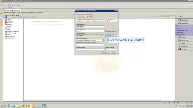 Lotus Domino Admin Training - Registering OU(Organizational Unit) смотреть онлайн