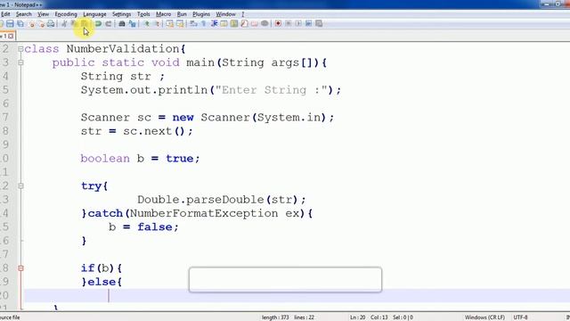 How to check if a string is numeric ? | Program смотреть онлайн