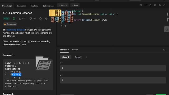 Hamming Distance | LeetCode 461 смотреть онлайн